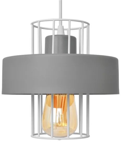 Lampadario a sospensione con filo VOLTA 1xE27/15W/230V grigio