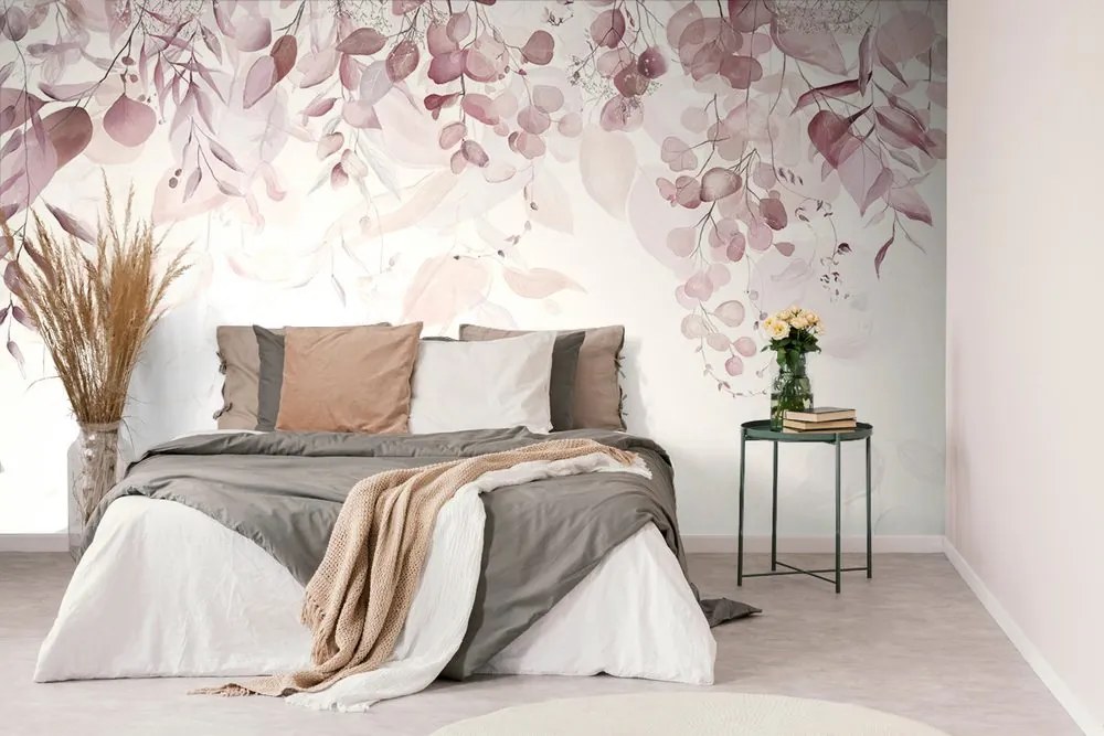 Carta da parati – Tocco Delicato di Natura in Rosa
