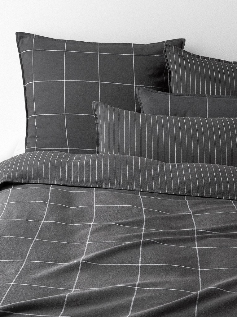 Copripiumino reversibile in flanella di cotone Noelle