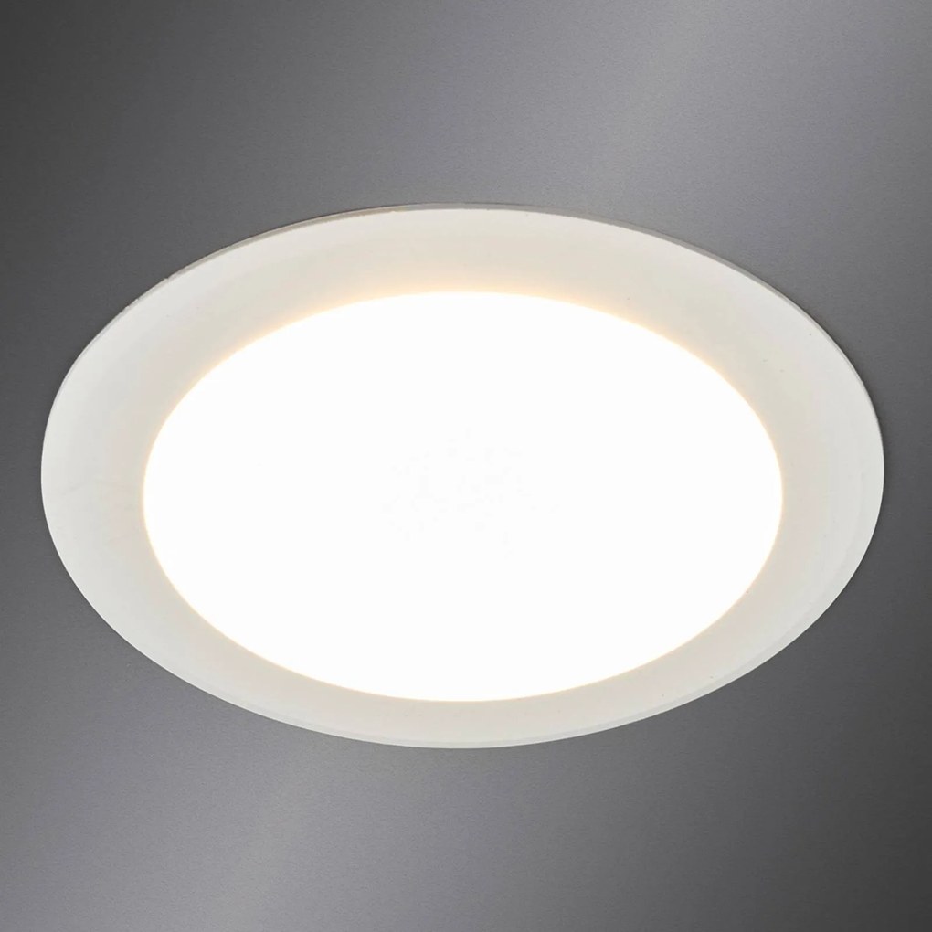 Arcchio Arian - Faretto da incasso a LED in bianco, 11,3 cm 9W