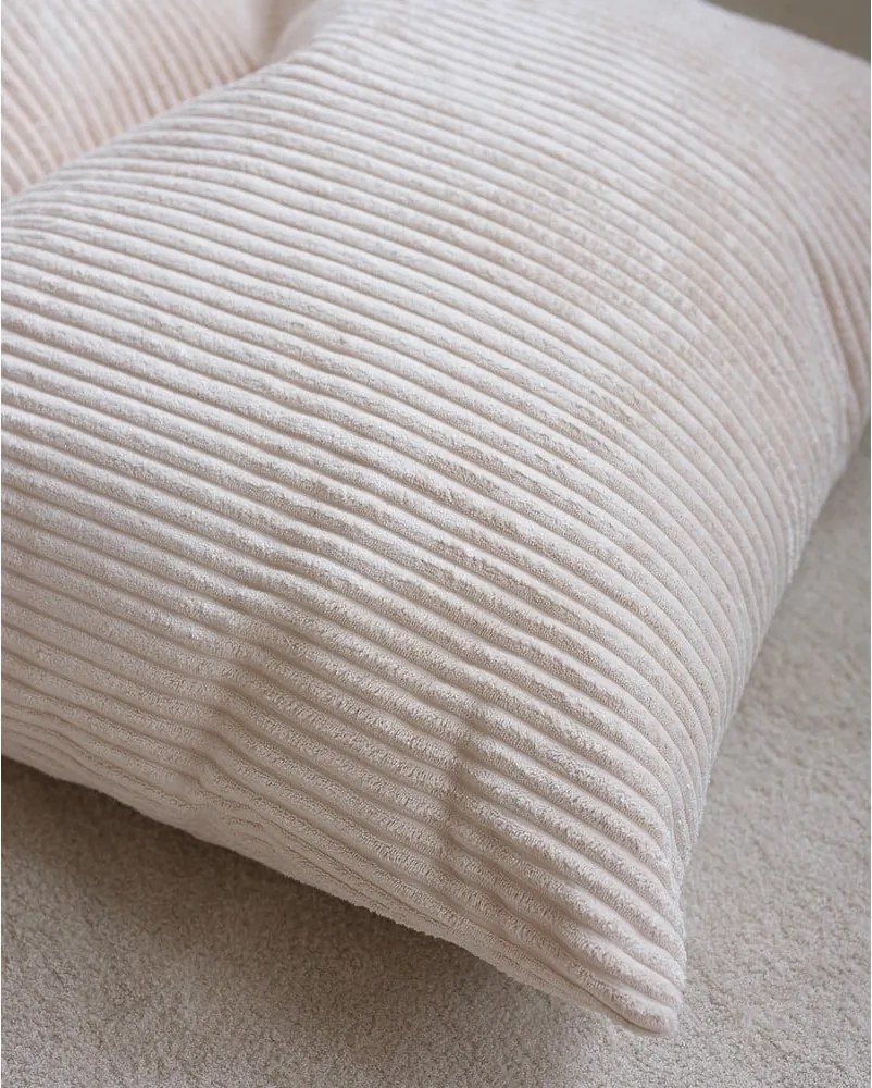 Pouf a sacco per bambini color crema con rivestimento in velluto a coste Big Lounger – Wigiwama