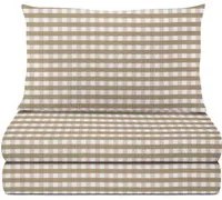 Completo letto 1 piazza e mezza quadri beige