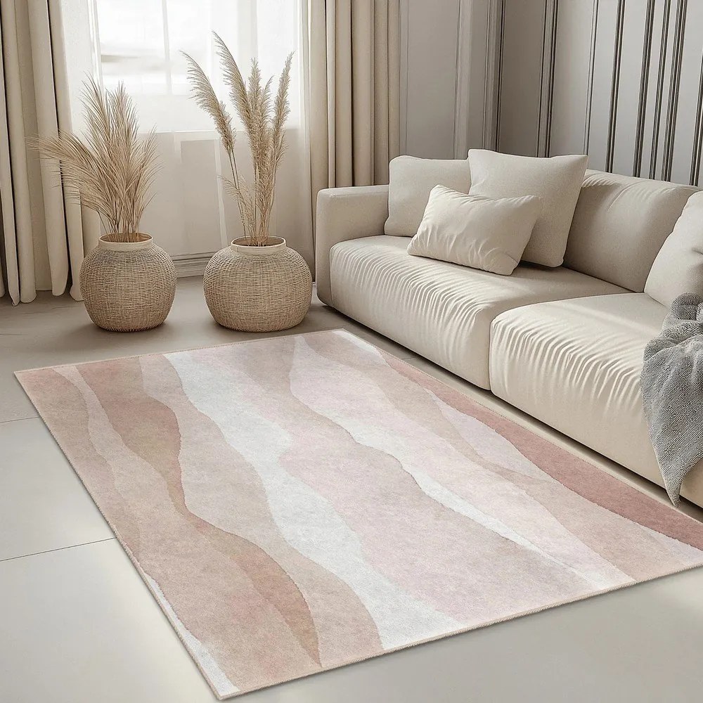 Tappeto color crema lavabile 80x150 cm Komodo Beach – Mila Home