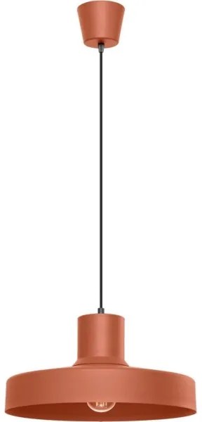 Sollux SL.1706 - Lampadario a sospensione con filo BILO 1xE27/15W/230V diametro 35 cm arancione