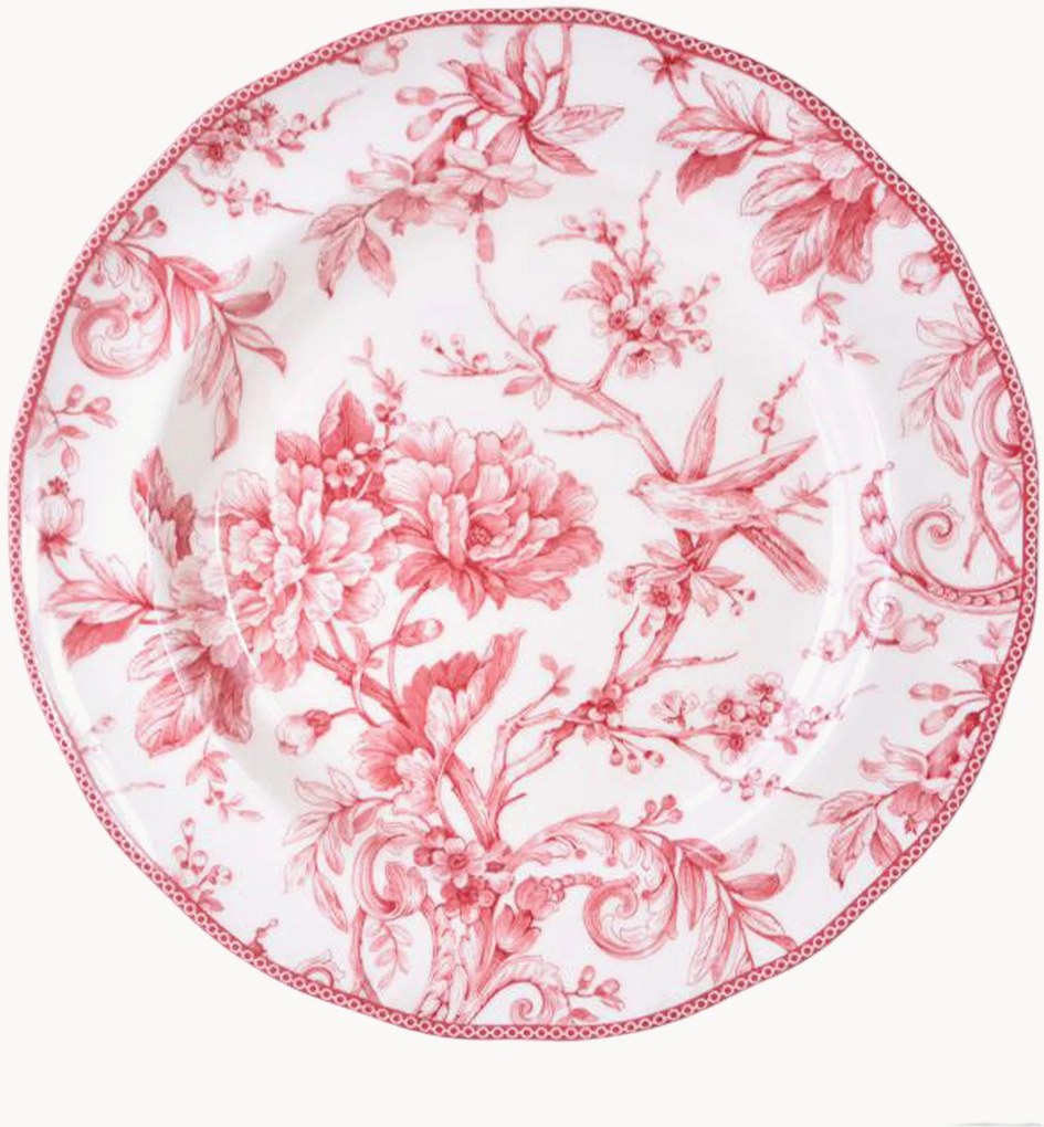 Set di 6 piatti da colazione in porcellana Primrose