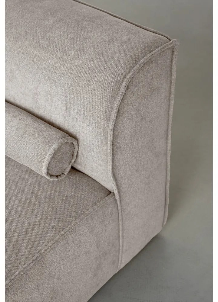 Divano angolare componibile beige (con penisola a sinistra) Flex Felix – Miuform