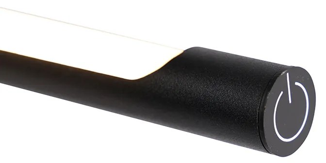 Lampada da tavolo di design nera con LED e dimmer touch - Palka