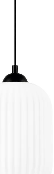 Lampadario a sospensione con filo HARMA 1xE27/15W/230V diametro 14 cm bianco/nero