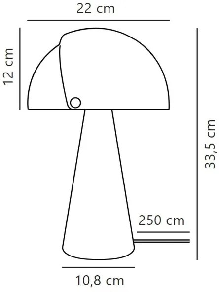 DFTP by Nordlux - Lampada da tavolo con paralume regolabile ALIGN 1xE27/25W/230V beige