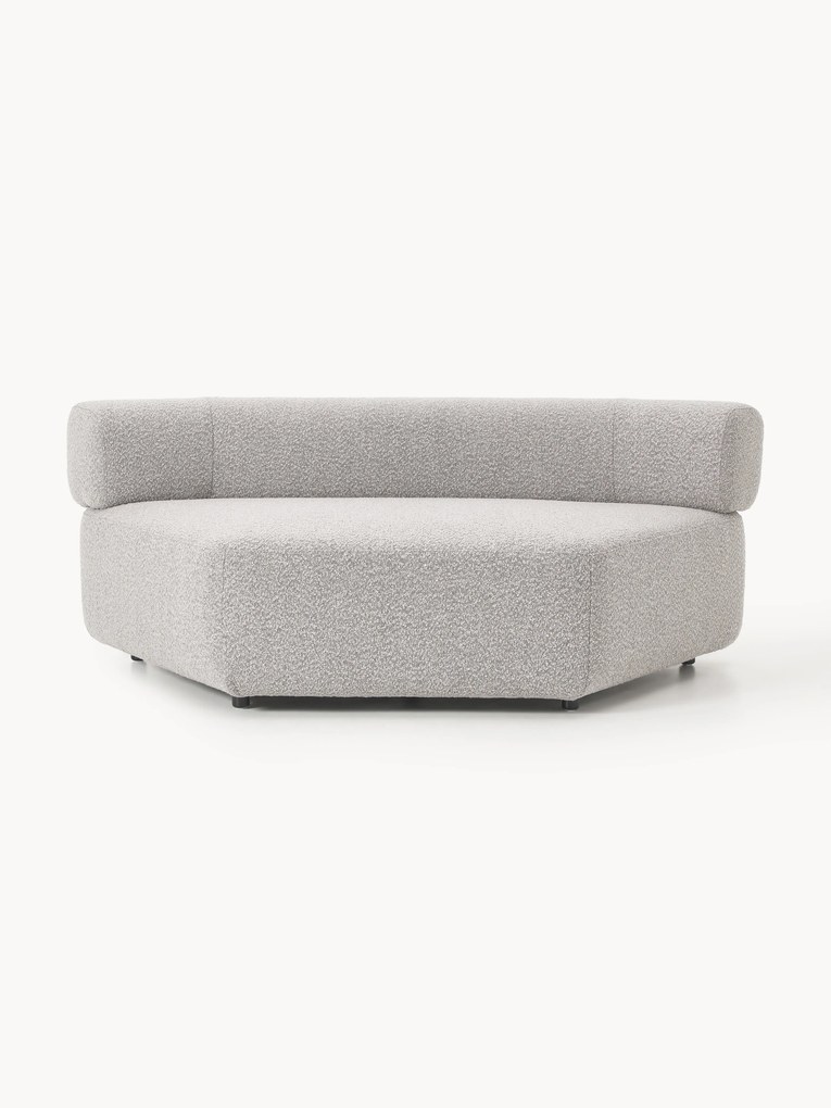Modulo angolare curvo in bouclé Anton