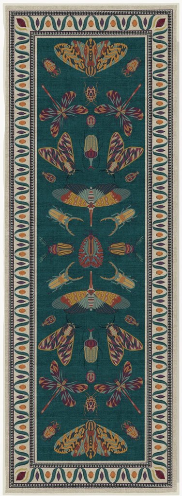 Passatoia lavabile Flutterby by Iris Apfel