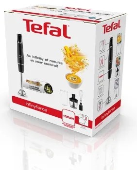 Tefal - Frullatore a immersione INFINY FORCE V2 3in1 1000W/230V nero/acciaio inossidabile