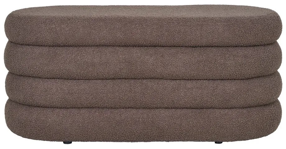 Panca marrone in tessuto bouclé Dartford - House Nordic