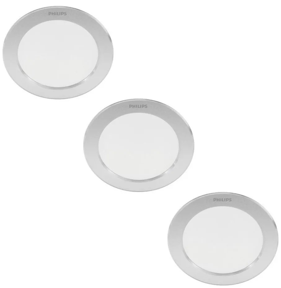 Philips - SET 3x Lampada LED da incasso DIAMOND LED/3,5W/230V 2700K