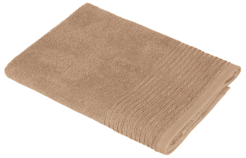 Asciugamano viso 50x100 cm in cotone beige Essential