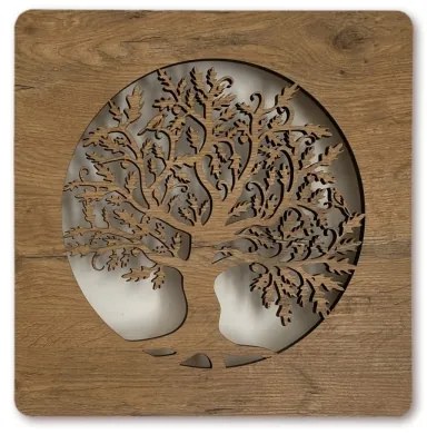 Li-Go 5275/DUB2 - Orologio LED dimmerabile LED/10W/5V 20000 mAh 42x42 cm rovere+ DO