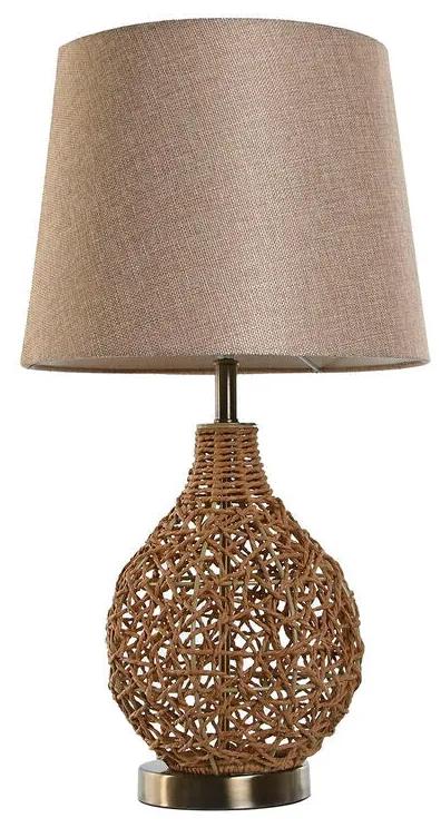 Lampada da tavolo Home ESPRIT Marrone Beige Dorato Naturale 50 W 220 V 33 x 33 x 60 cm