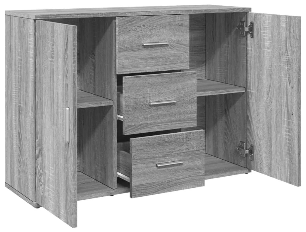 Credenza grigio sonoma 90,5x29,5x65 cm in truciolato