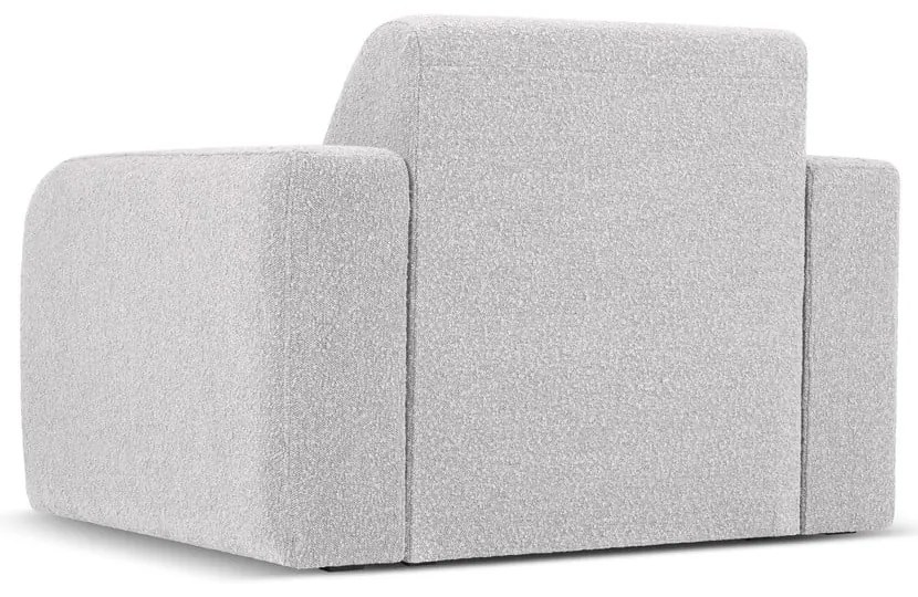 Poltrona grigio chiaro in tessuto bouclé Molino - Micadoni Home