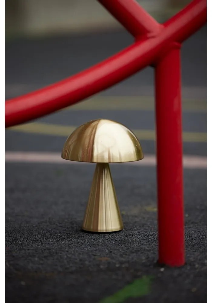 Lampada da tavolo a LED dimmerabile in oro (altezza 20 cm) Mush - Hübsch