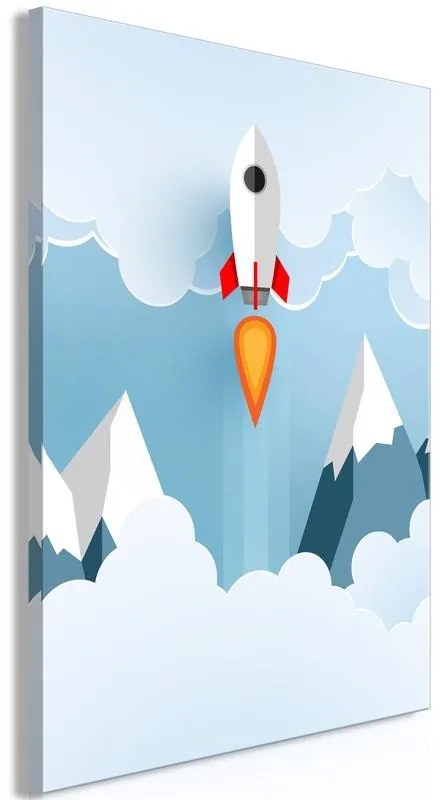 Quadro  Rocket in the Clouds (1 Part) Vertical  Larghezza x Altezza Home decor 40x60