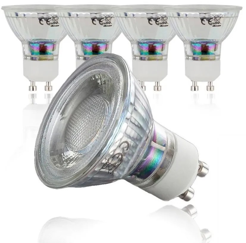 B.K.Licht - Confezione da 5 lampadine LED GU10/5W/230V 3000K