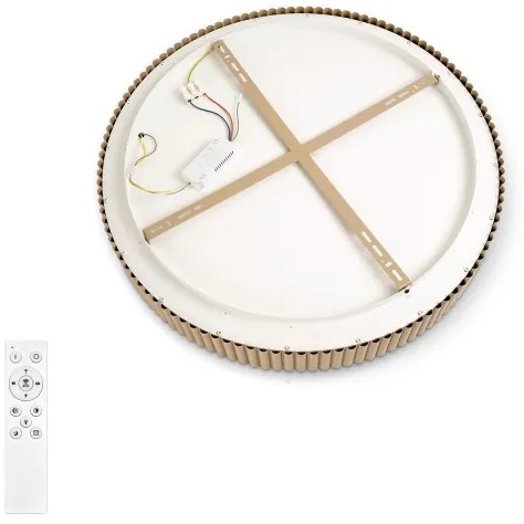 Brilagi - LED dimmerabile plafoniera FALCON MODERN LED/30W/230V 40 cm beige + telecomando