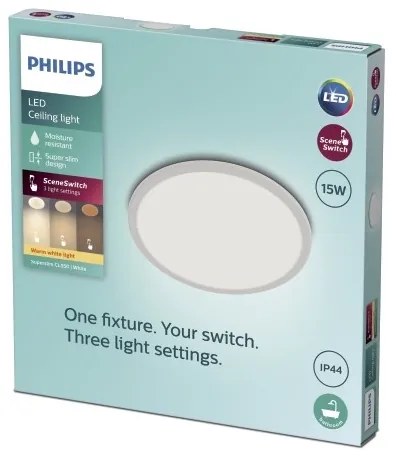 Philips - Lampada LED da bagno dimmerabile SCENE SWITCH LED/15W/230V IP44