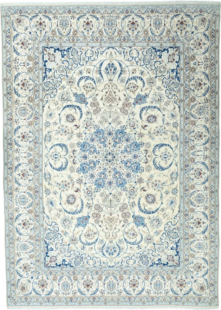 Nain Tappeto persiano 420 x 300 Beige (Iran) Annodato A Mano