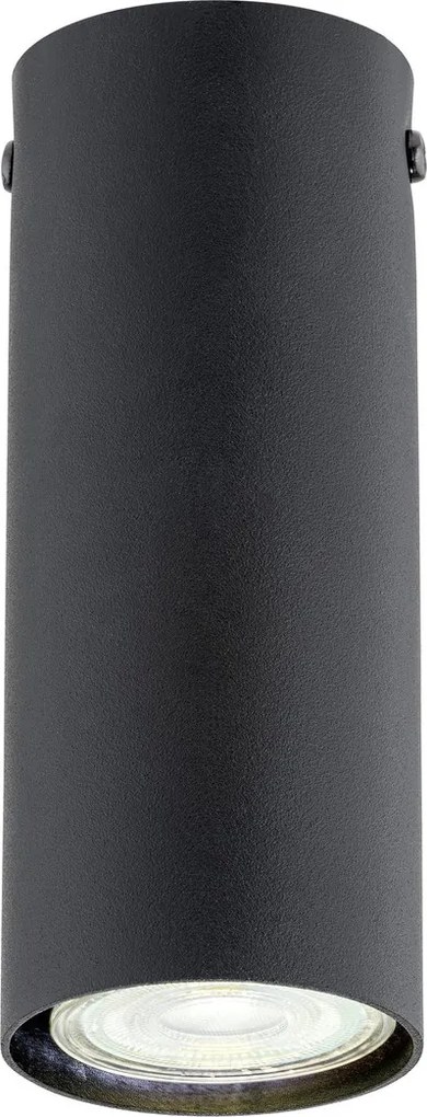Plafoniera TECNO 1S da soffitto base GU10 Nera