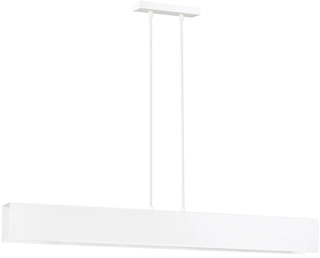 Lampadario Moderno 4 Luci Hachiman In Acciaio Bianco