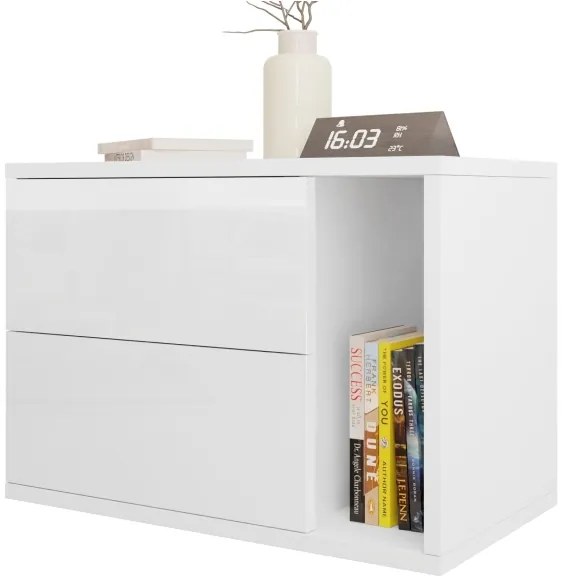 Comodino BECE 40x57 cm bianco