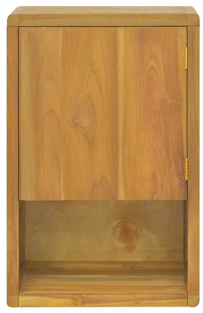 Mobile da Bagno a Parete 45x30x70 cm in Legno Massello di Teak