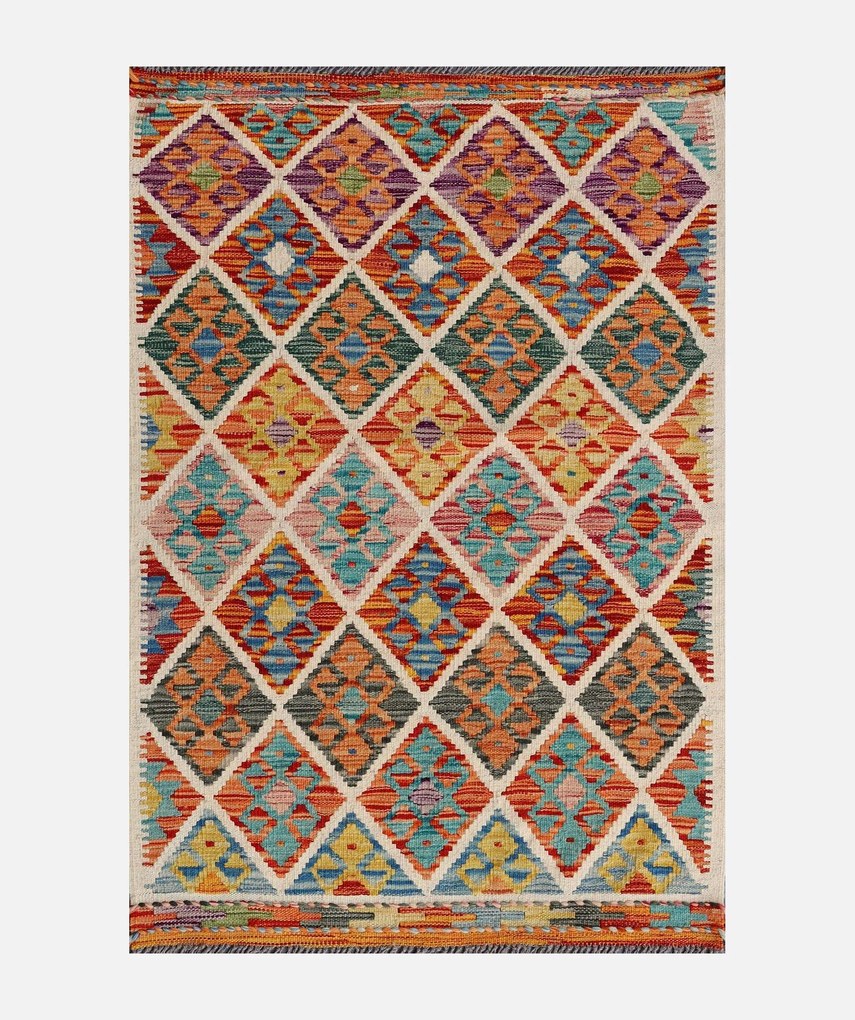 Kilim Tappeto 90 x 120 (Pakistan) Tessuto A Mano