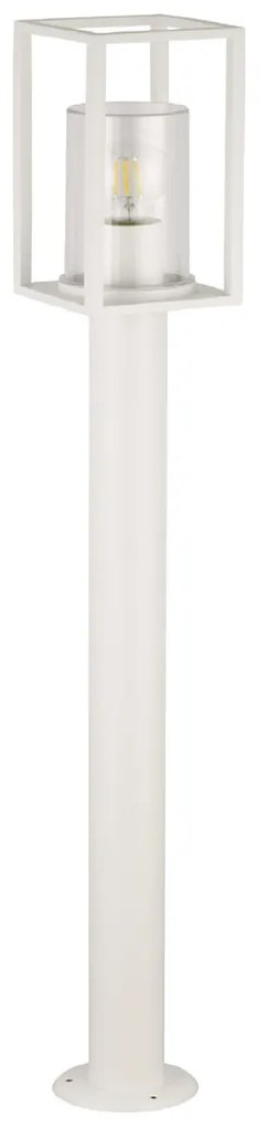 Paletto da Giardino Bianco 100cm Base E27 - Serie PRISM Colore Bianco