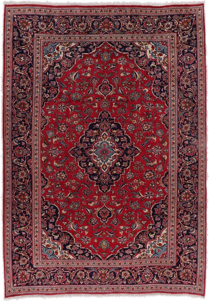 Kashan Tappeto 250 x 350 (Iran) Annodato A Mano
