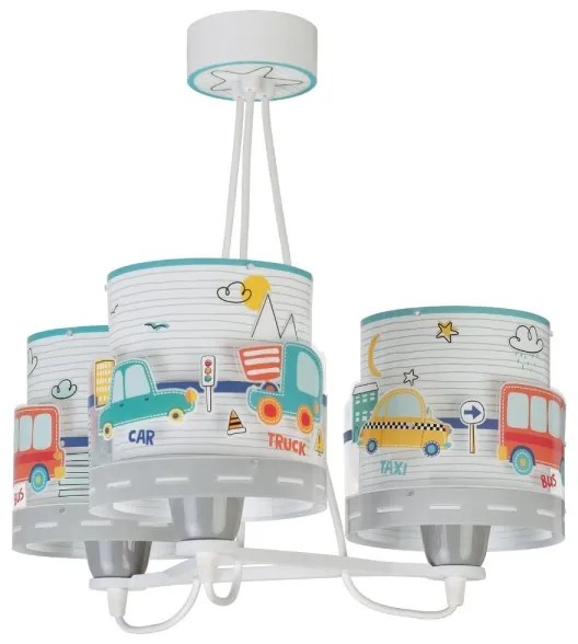 Dalber 61687 - Lampadario per bambini BABY TRAVEL 3xE27/60W/230V