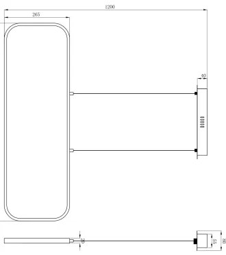 Globo 67262HB - Lampadario LED su filo SILLA LED/24W/230V