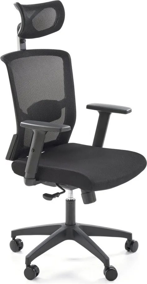 Sedia da ufficio Mason in nero - H130 cm