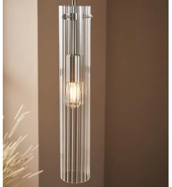 Markslöjd 108112 - Lampadario su filo TUBO 1xE14/40W/230V