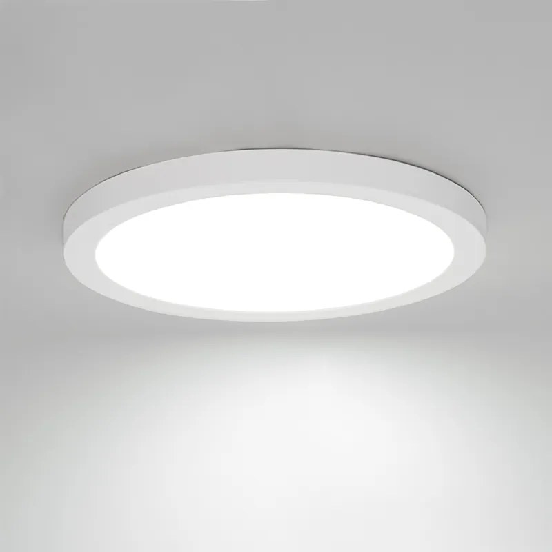 Faretto da superficie o da incasso bianco 30 cm incl. LED Dimmerabile a 3 livelli con interruttore DIP - Trans