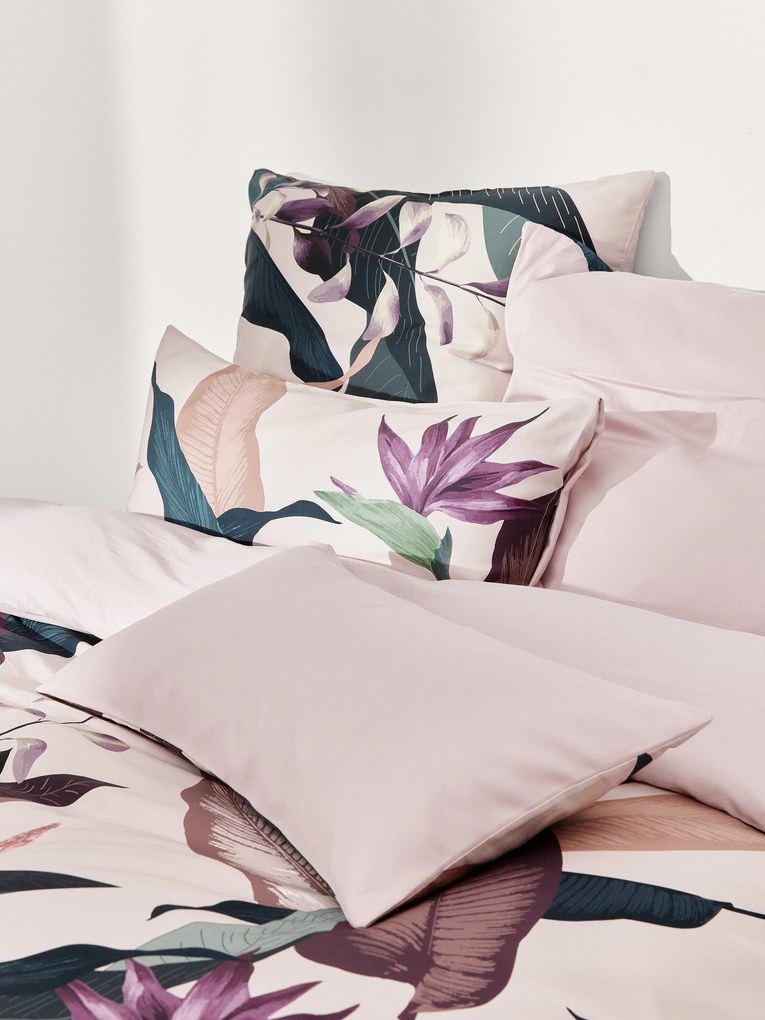 Copripiumino in raso di cotone Flora