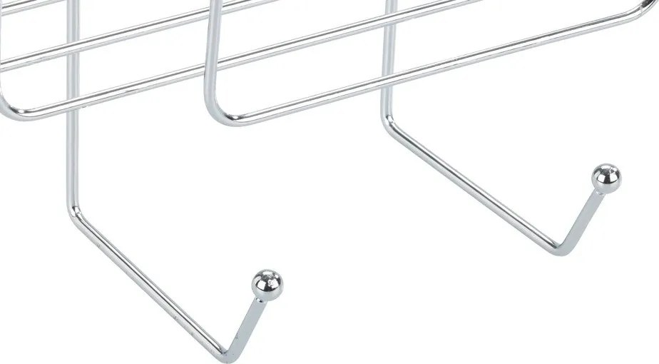 Mensola da bagno in acciaio sospesa in argento lucido Martos - Allstar