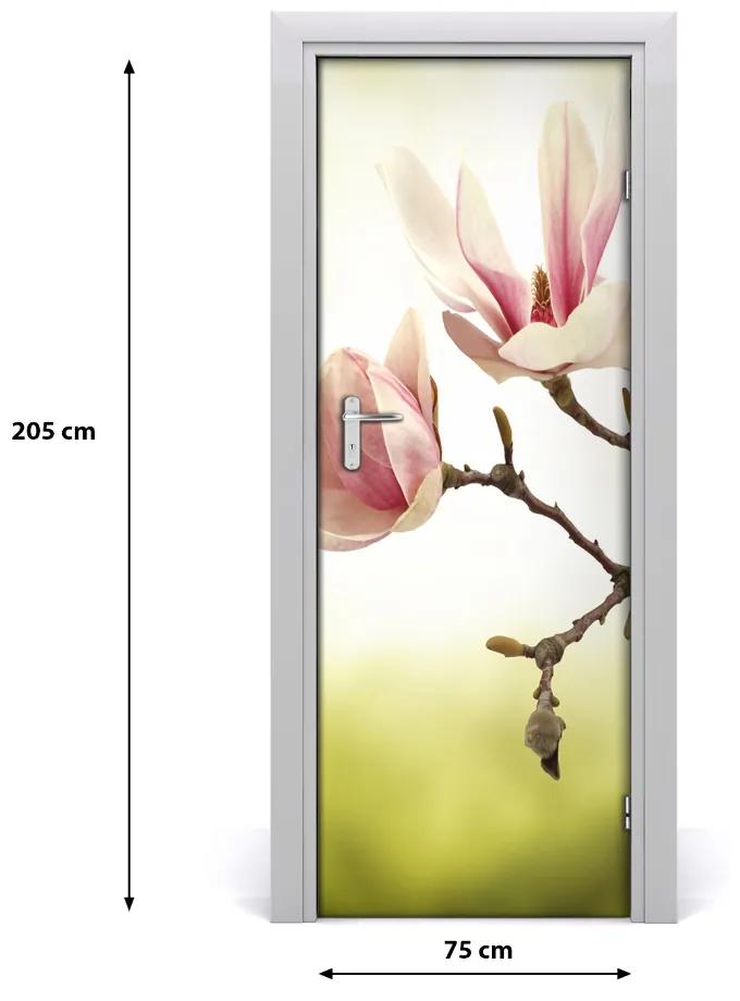 Sticker porta Fiori magnolia 75x205 cm
