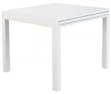 Tavolo Hawaii allungabile in alluminio - 90/180 x 90, Bianco