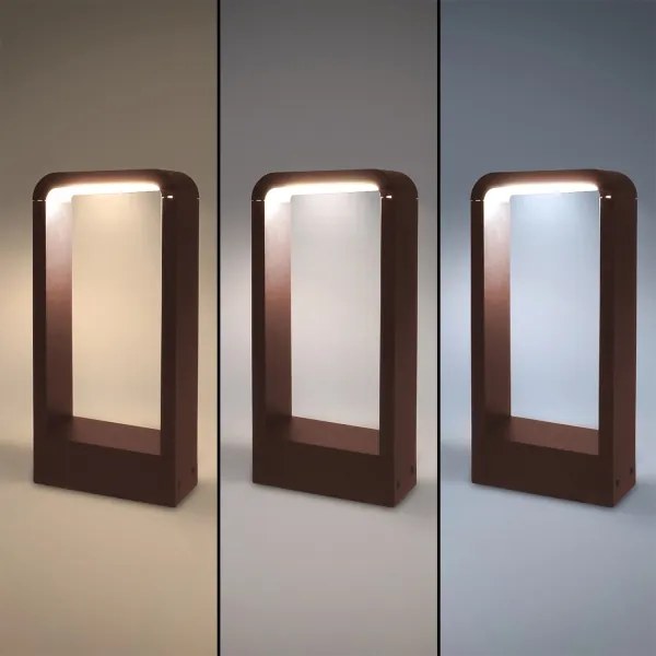 Brilagi - Lampada da esterno LED BARI LED/7W/230V 3000/4000/6000K marrone IP54 30 cm