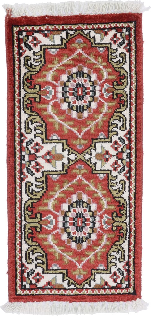Agra Tappeto 30 x 60 (Indian) Annodato A Mano