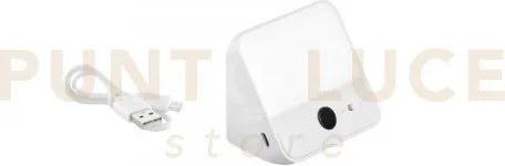 Lampada led aurika ricaricabile bianco led 1,25w 100lm 3000k dimmer...