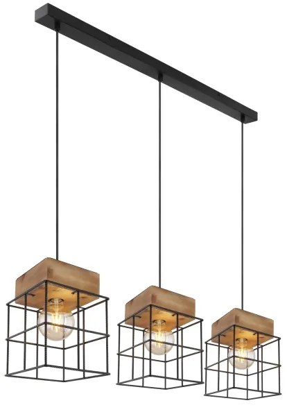 Globo 15530-3H - Lampadario su filo MERRIL 3xE27/60W/230V