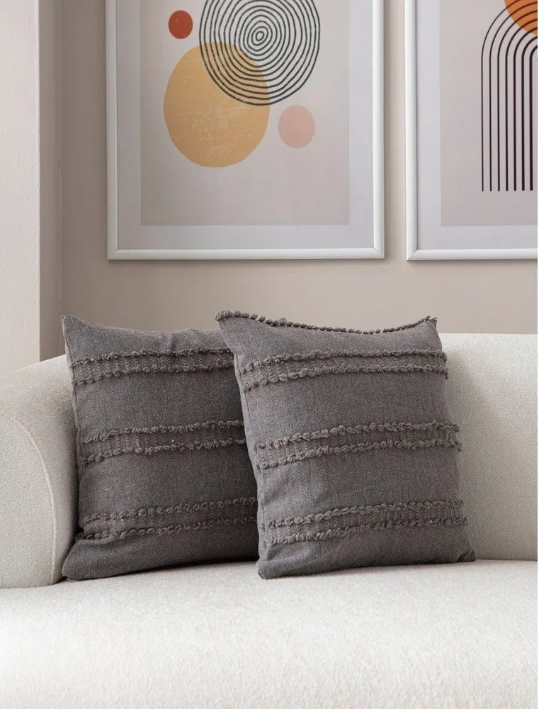 Federe decorative in set 2 pz 43x43 cm Tuffet – Mioli Decor